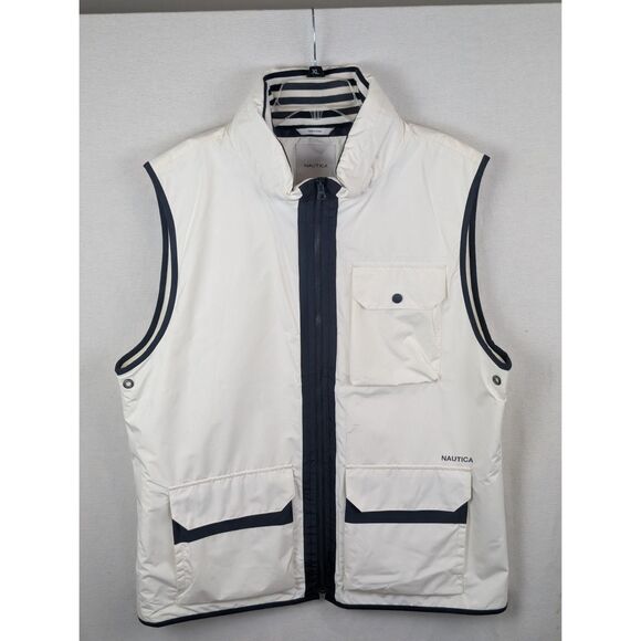 Nautica Other - Nautica Lil Yachty White Vest w/ Hide Away Hood Men's Size 2XL/XXL